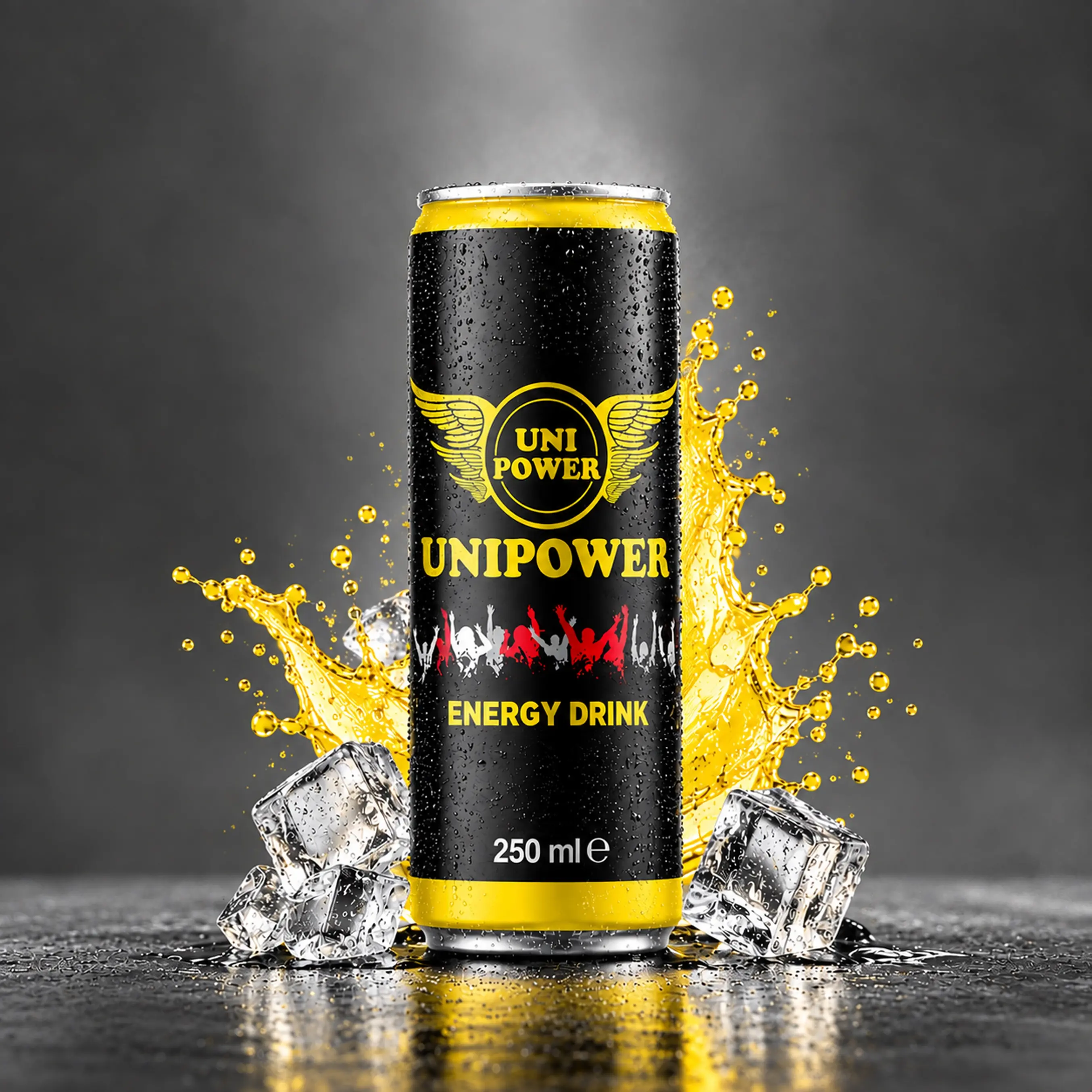 Uni Power 250 ml energy drink can